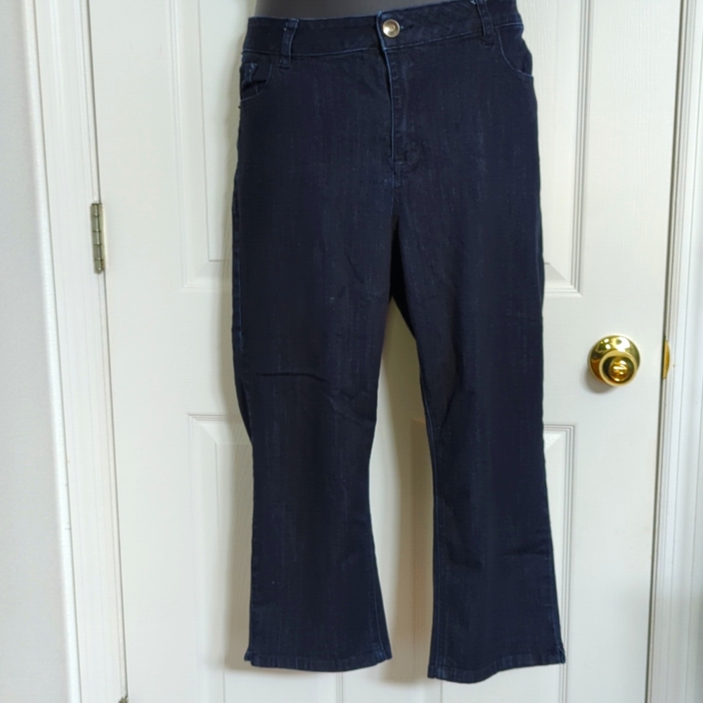 Venezia Cropped Dark Denim Jeans